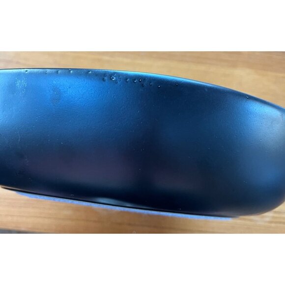 Modern Quirky Black Matte Ceramic Display Bowl Large 13" Across, 3" Deep, padded - Picture 8 of 9